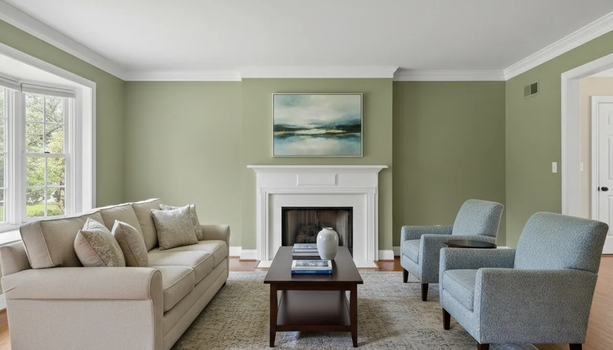 Finished interior painting in Raleigh, NC showing smooth walls and vibrant colors by local house painters