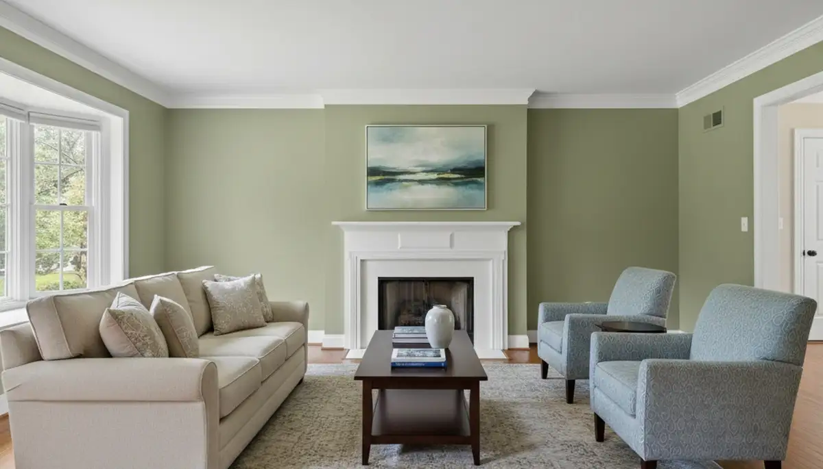 Finished interior painting in Raleigh, NC showing smooth walls and vibrant colors by local house painters