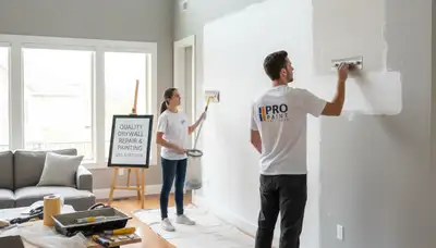 Professional drywall repair and wall restoration in Raleigh, NC home by expert painters