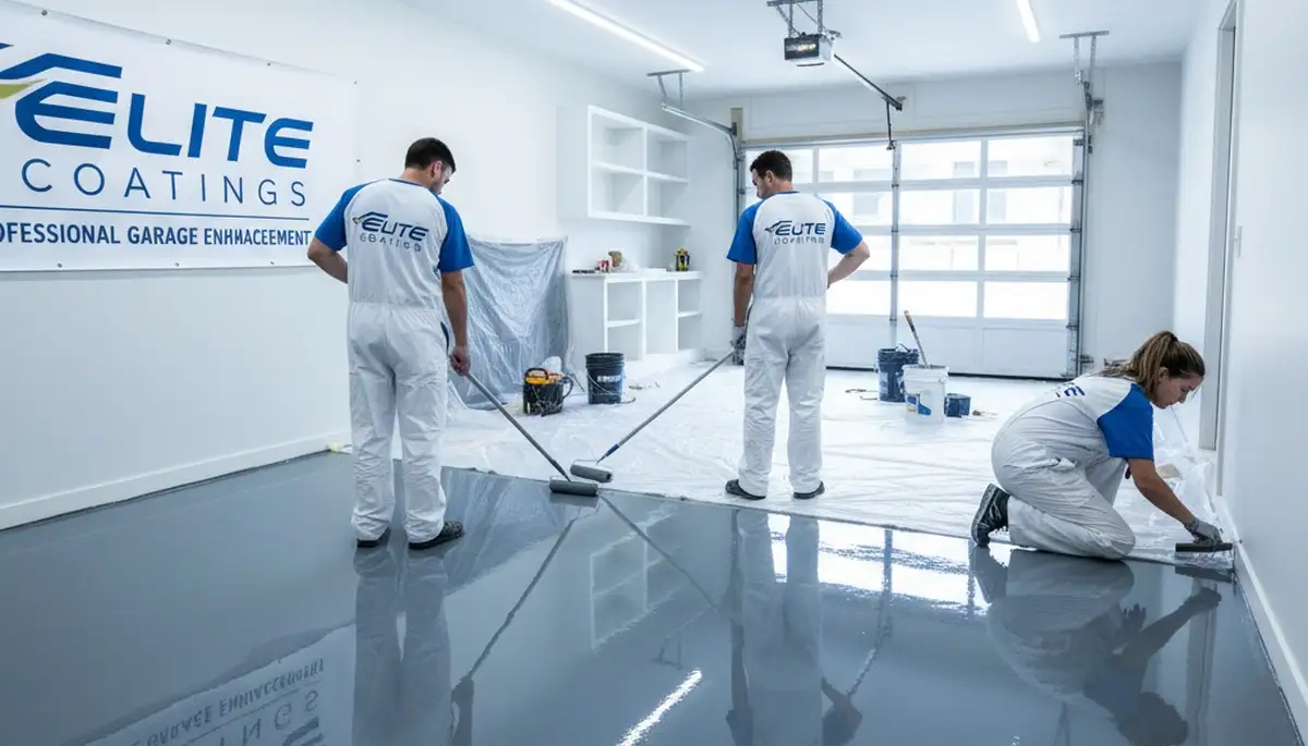Professional garage floor epoxy coating in Raleigh NC for durable, polished home surface