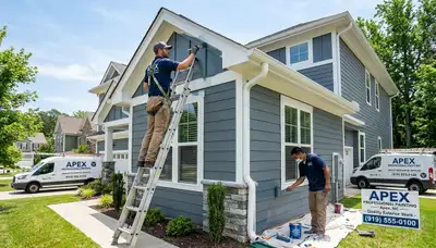 Professional house painters providing exterior painting services in Raleigh NC homes