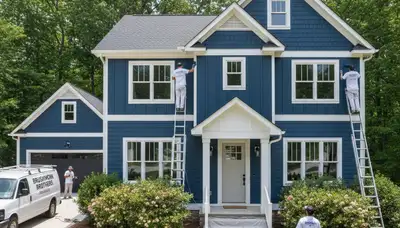 Professional house painting service in Raleigh, NC by Painting Contractors Raleigh NC