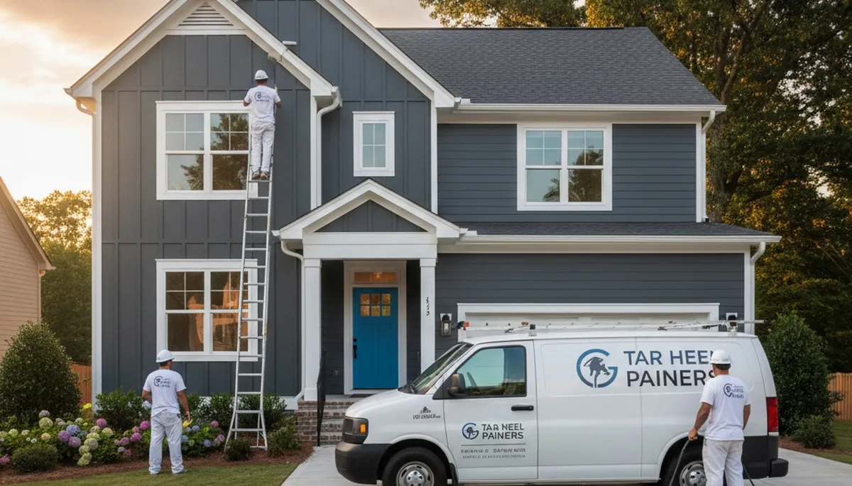House painting contractor in Raleigh, NC providing professional interior and exterior painting services