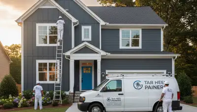 House painting contractor in Raleigh, NC providing professional interior and exterior painting services