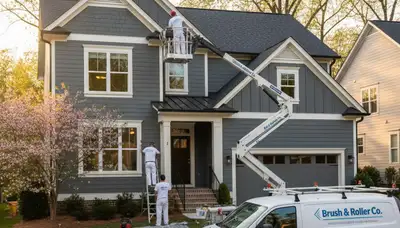 House painting contractors in Raleigh, NC providing professional interior and exterior painting services