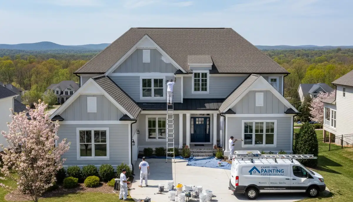 Raleigh NC house painting contractors delivering professional residential painting services