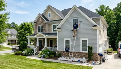 Professional house painters in Raleigh NC providing expert exterior home painting services