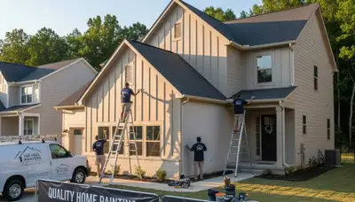 House painting contractor serving Raleigh, NC for interior and exterior residential painting services