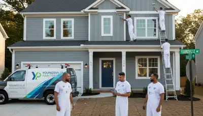 Raleigh, NC house painting contractor serving residential exterior and interior painting services