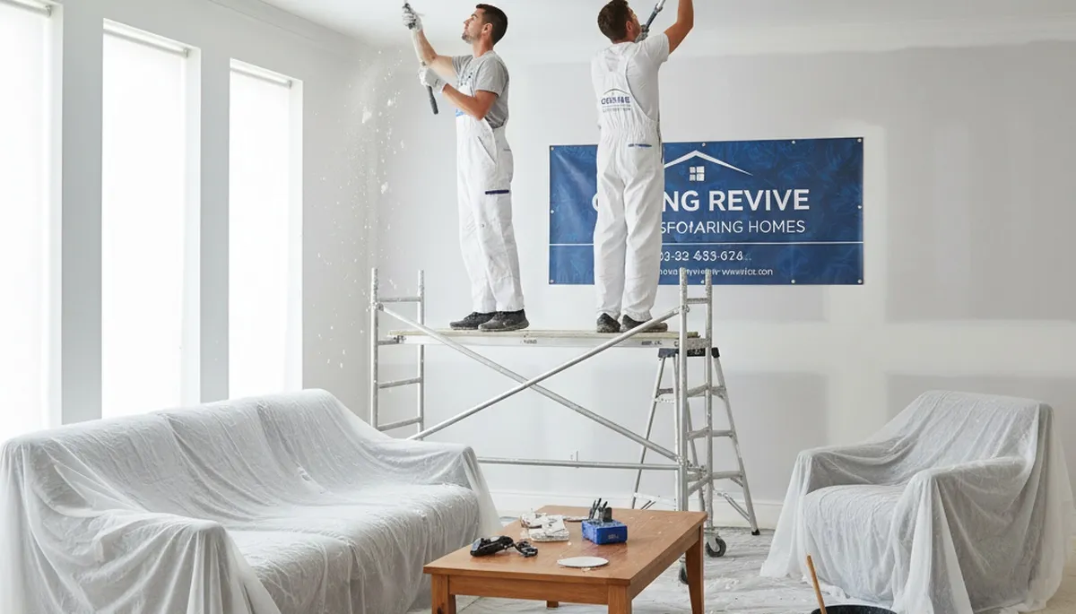 Professional popcorn ceiling removal and refinishing in Raleigh, NC home interior