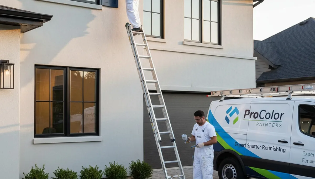 Professional shutter painting in Raleigh NC with durable, weather-resistant finish by local experts